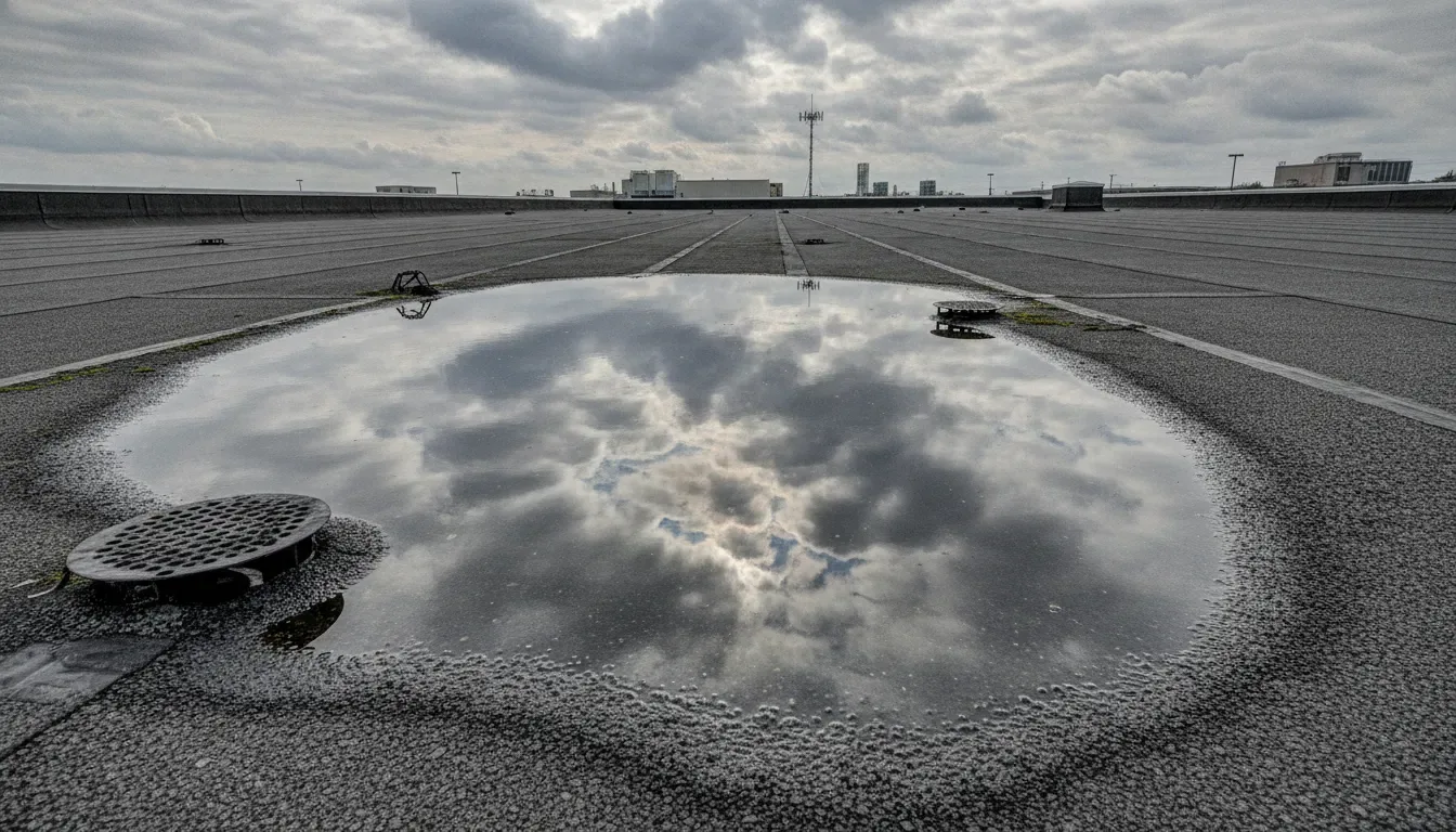 Commercial Ponding Water Roof Repair in Edmond, OK