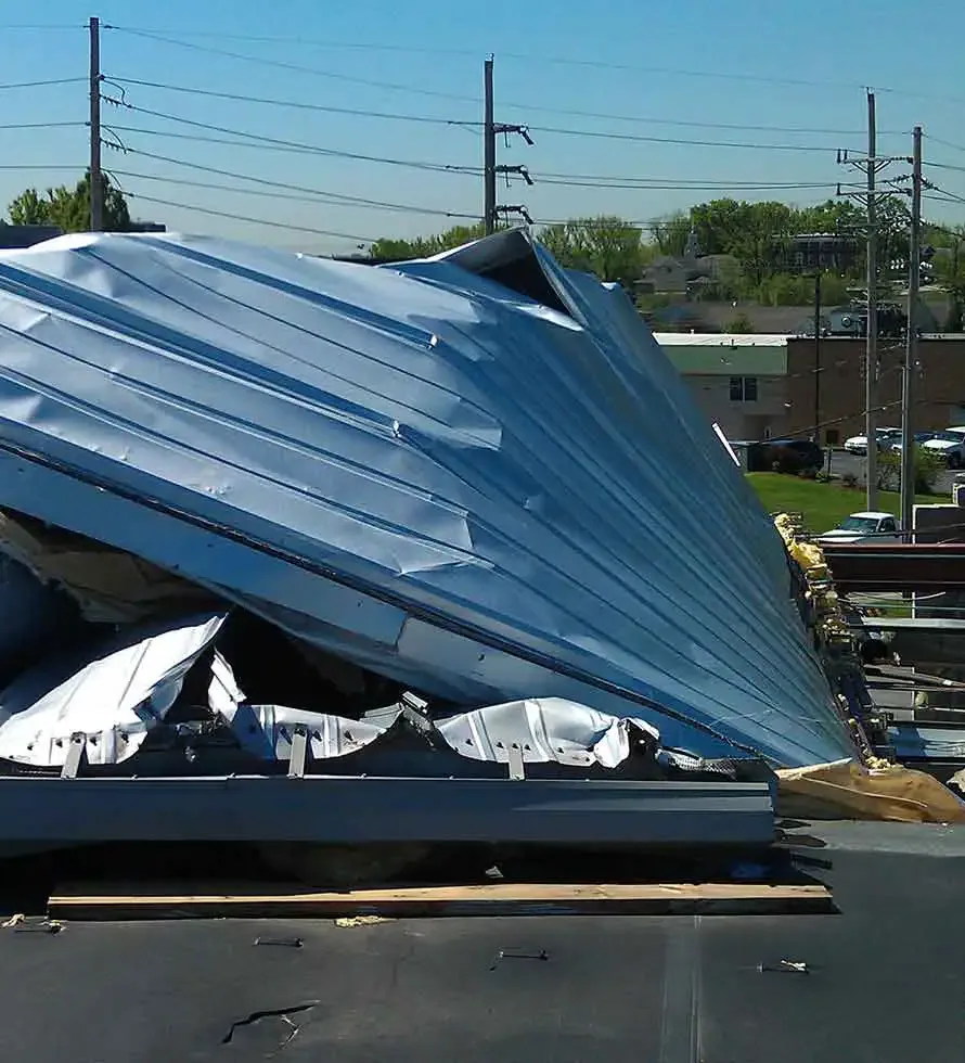 Commercial Wind Damage Roof Repair in Edmond, OK