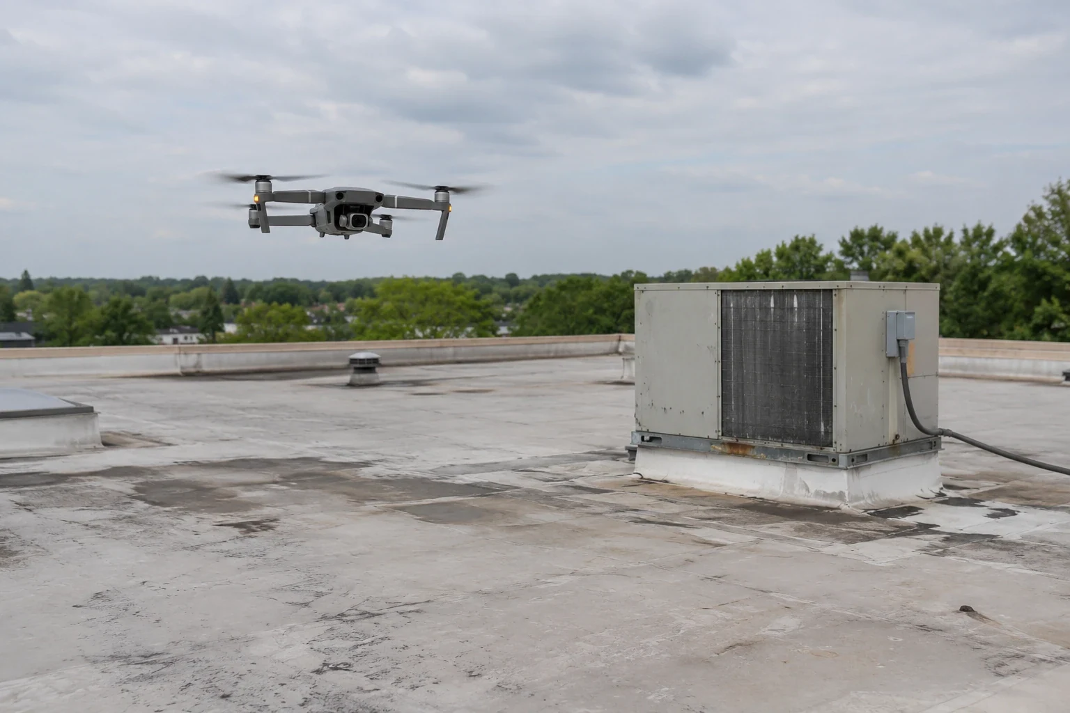 Drone Roof Inspection for Edmond Commercial Buildings
